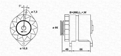 MAGNETI MARELLI 943356665010 -  Генератор